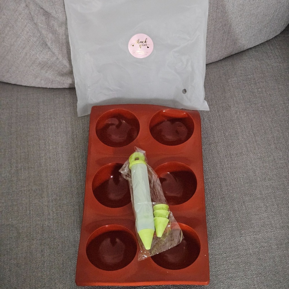 Silicone Mold Hot Chocolate Bomb Cake Baking Mold 6 Hole Semi-Sphere Round